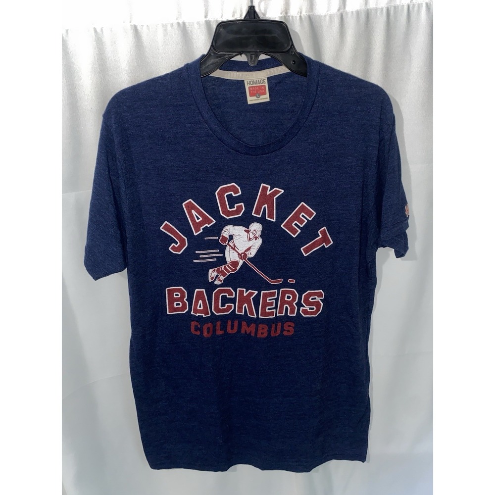 Homage Columbus Blue Jackets‎ Backers Hockey T Shirt Large
